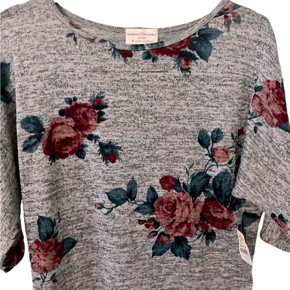 NWT Bobbie Brooks Woman's Floral Sweater Sz S - Picture 3 of 5